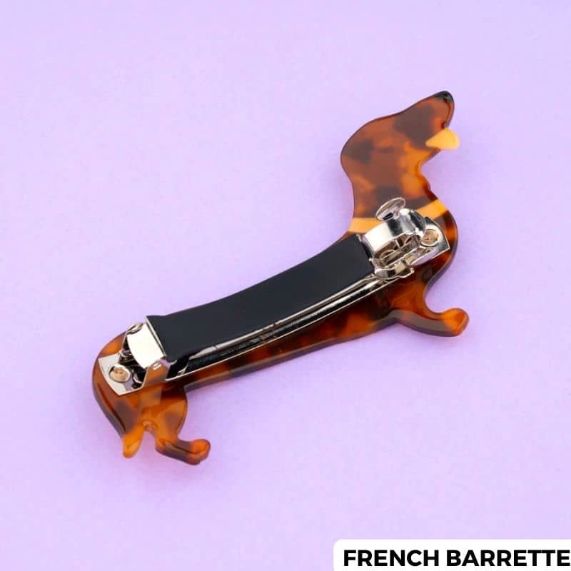 French Barrette à cheveux Teckel