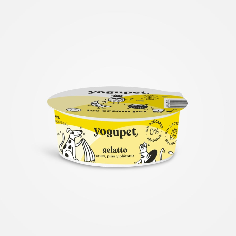 Glace Yogupet pour chien & chats â Coco, ananas et banane