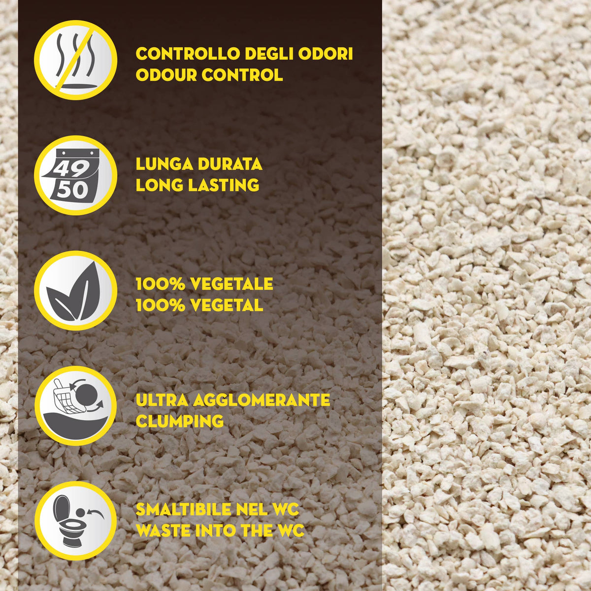 Litière pour chat Tofu Clean - Croci: 10 L / Charbons actifs