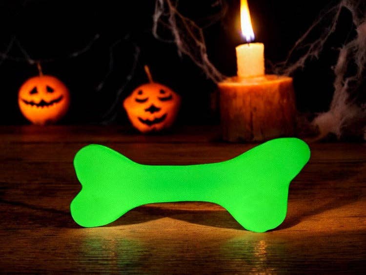 Jouet en os flottant et à mâcher Halloween Glow in the Dark