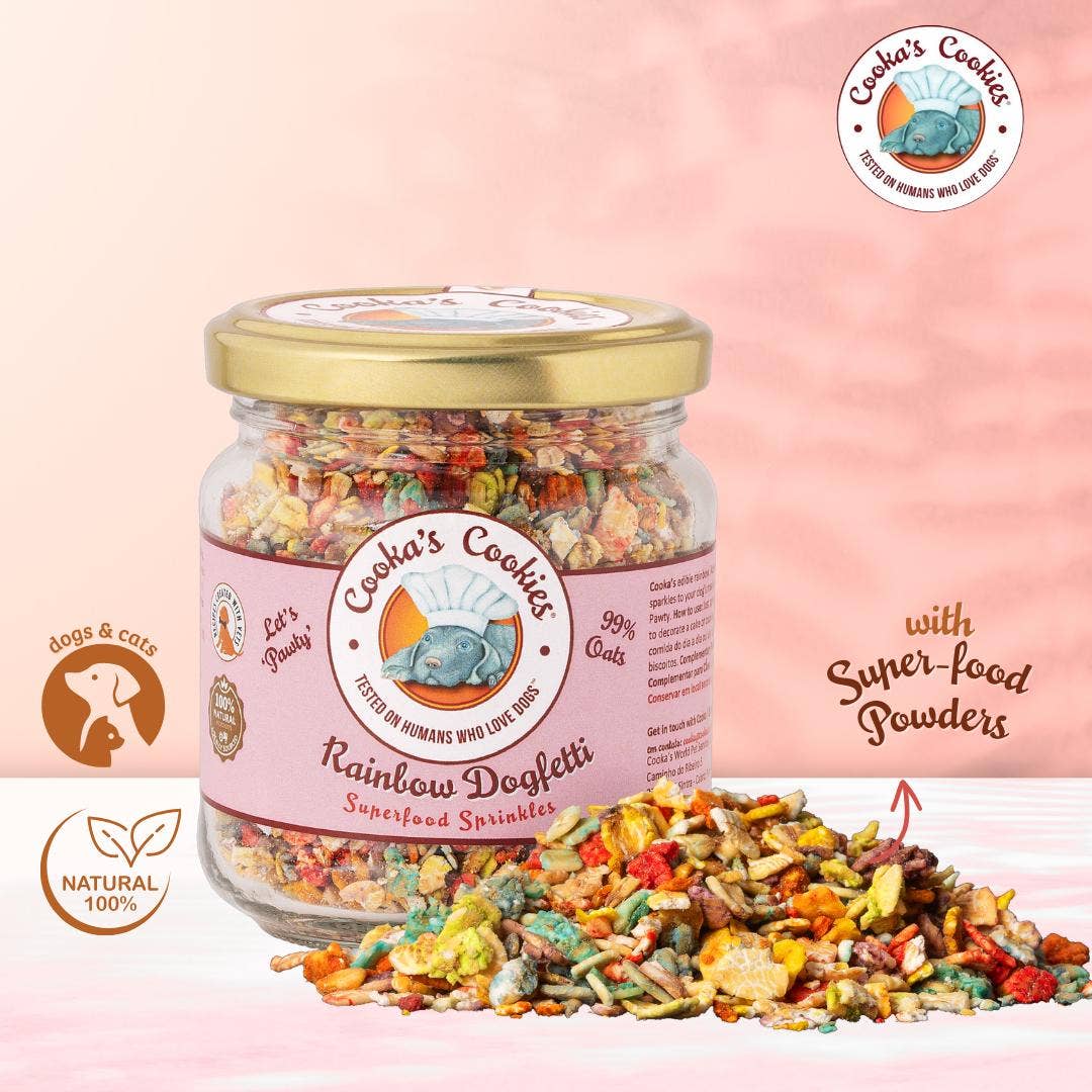 Rainbow Dogfetti - Paillettes superaliments pour gâteau et nourriture