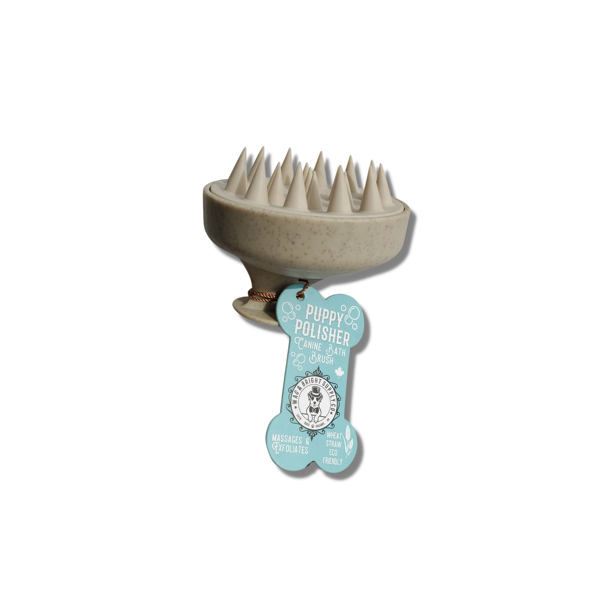 Brosse massante Puppy Polisher pour shampoing et toilettage