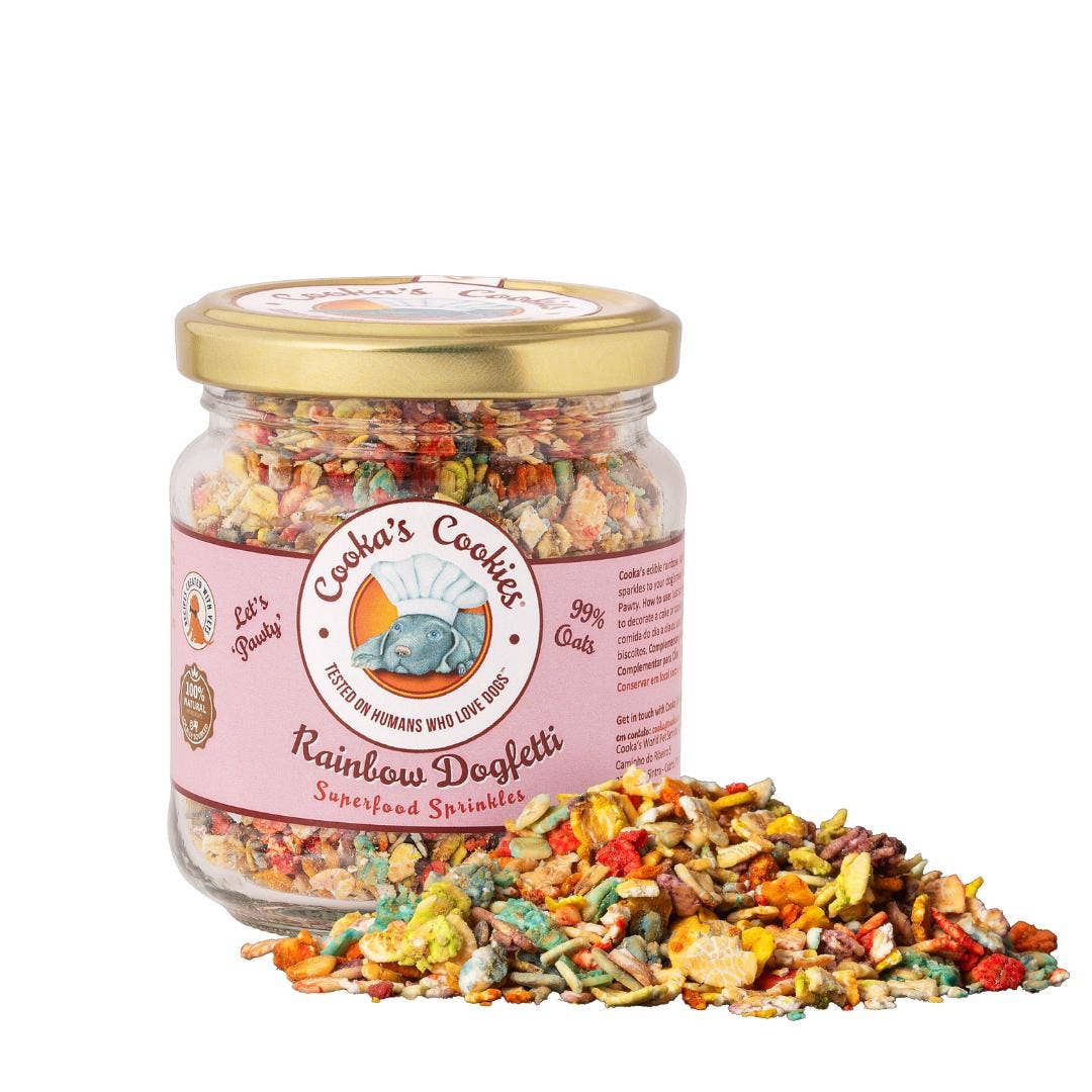 Rainbow Dogfetti - Paillettes superaliments pour gâteau et nourriture