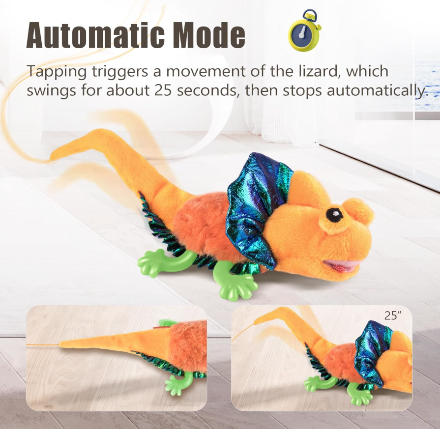 Léo le Lézard interactif pour chat