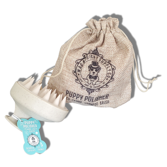 Brosse massante Puppy Polisher pour shampoing et toilettage