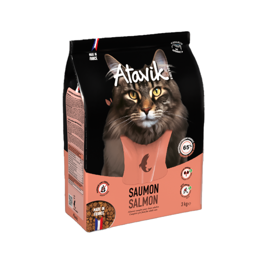 Croquettes pour chat Saumon Made in France – ATAVIK