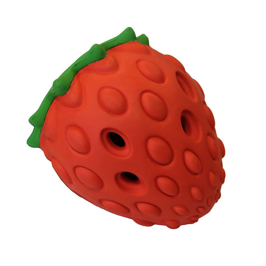 Jouet distributeur de friandises pour chien ou chat  Fraise