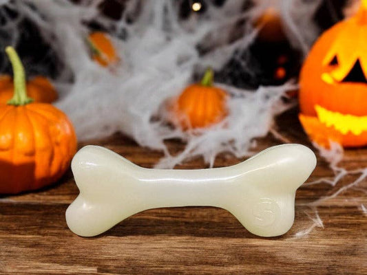 Jouet en os flottant et à mâcher Halloween Glow in the Dark