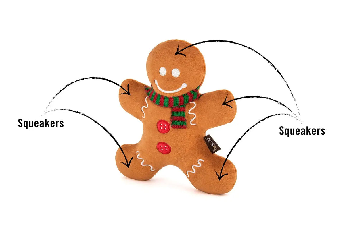 Peluche Pain d’épice de Noël pour chien