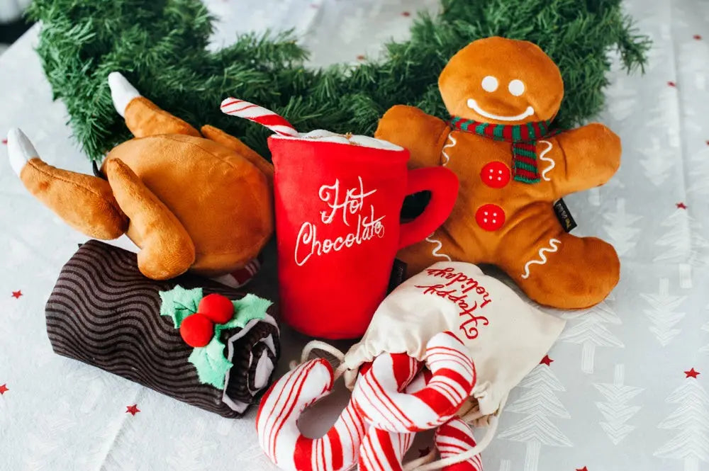 Peluche Dinde de Noël pour chien