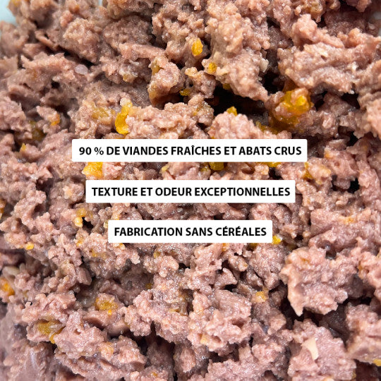 Pâtée pour chien au sanglier et au potiron – Recette monoprotéine-400g
