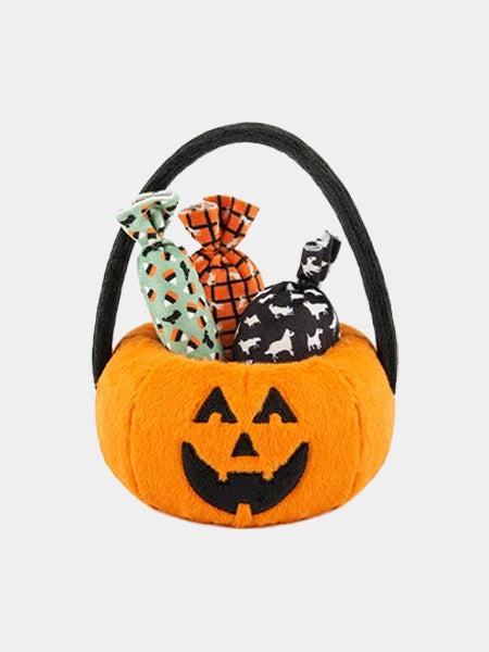 Peluche de fouille Citrouille d’Halloween pour chien