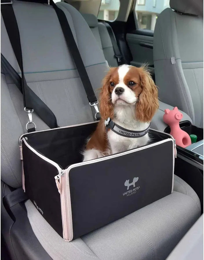 Siège de voiture pour chien Rose