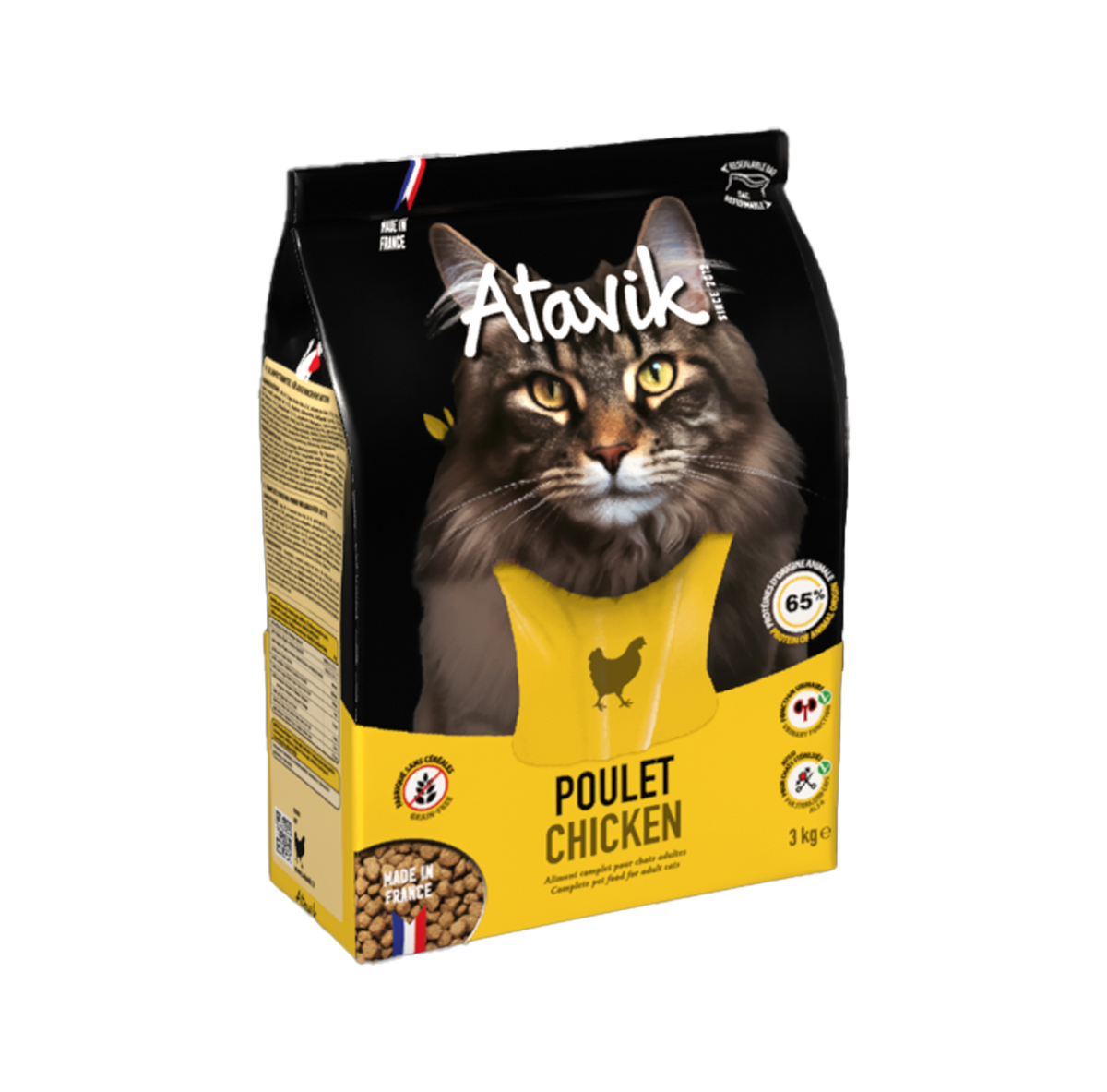 Croquettes pour chat- Poulet- ATAVIK