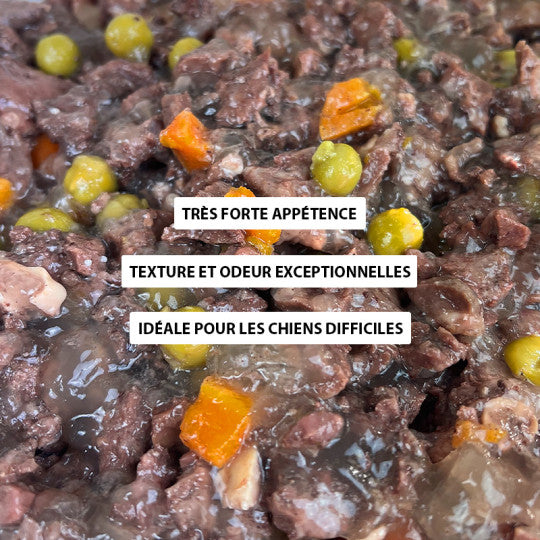 Ragoût pour chien au sanglier – 400g